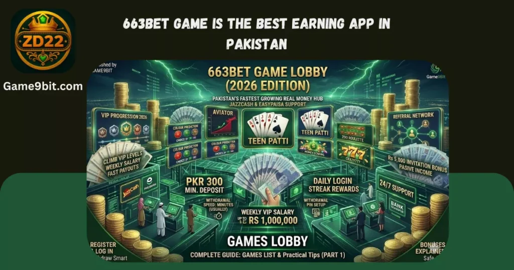 663Bet is the best earning app in Pakistan 