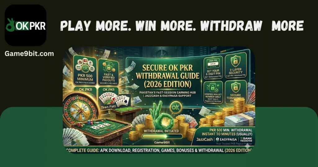 OK PKR is the best casino game to eran real money