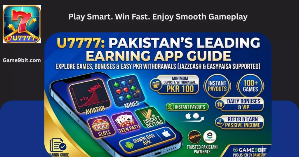 U7777 Game pakistan best game for earning.