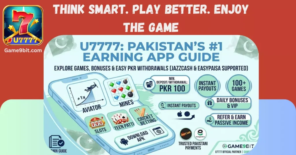 u7777 game is the best game for earn real money