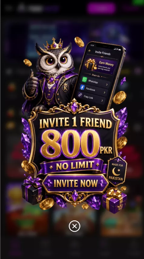 Invite friend and earn money in 786ace