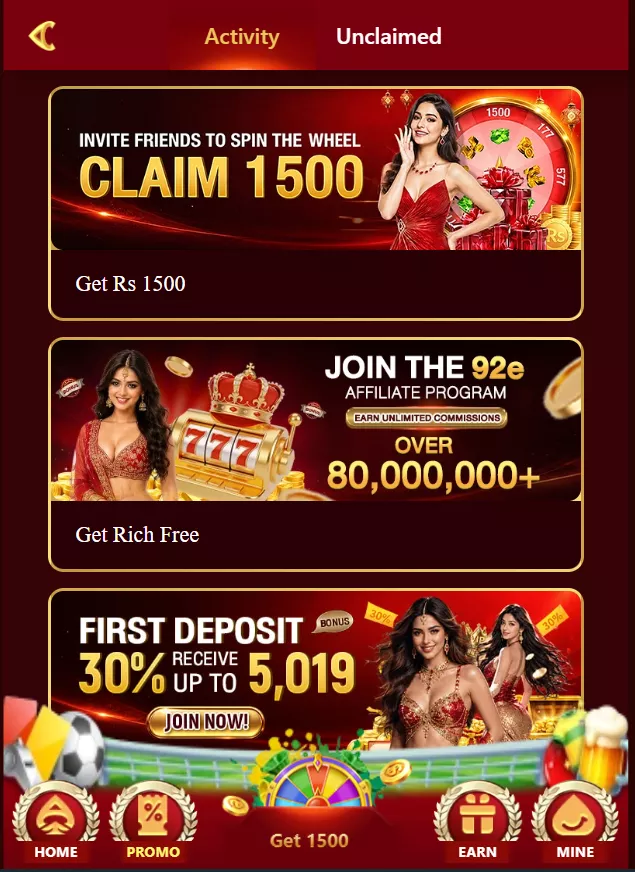 92e game is giving a lot of rewars go and download the App.