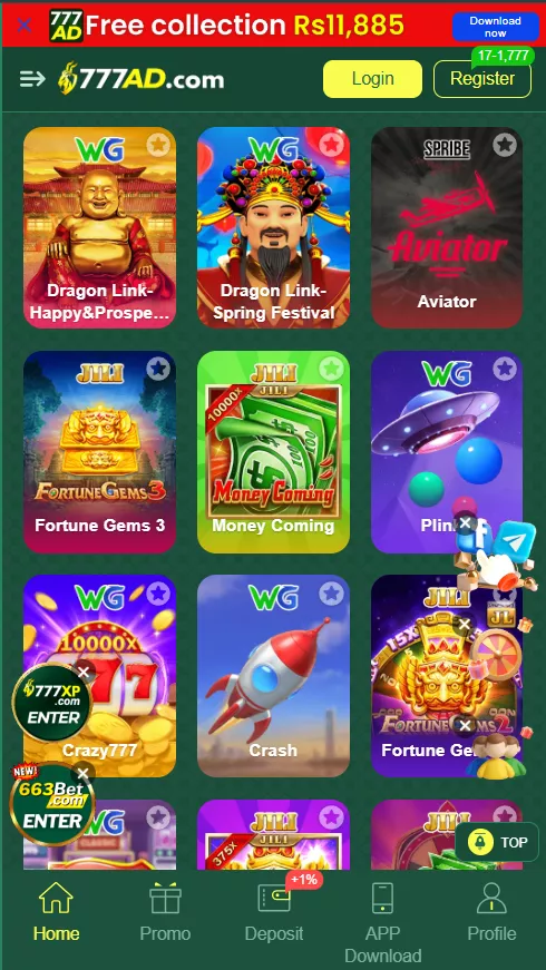 777ad game is real money platform