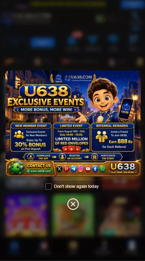 You can win reward and bonuses from U638 game
