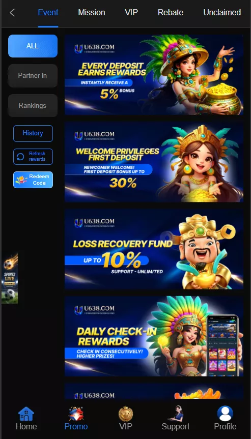 In u638 game you can earn money from inviting friends