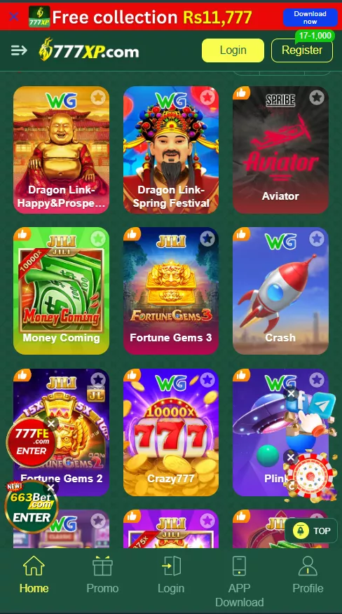 There is  a lot of  varity games in xp777 game. You can make real money.